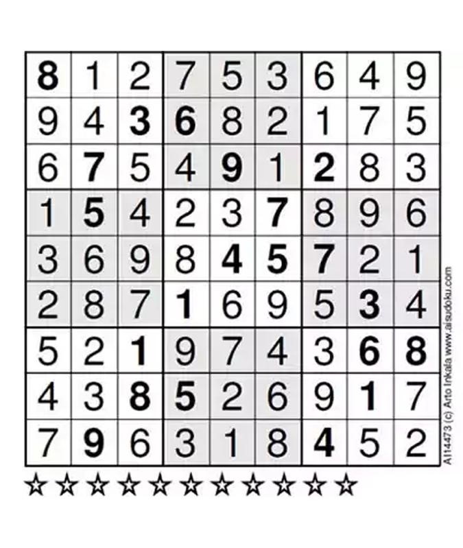 O Sudoku mais difícil do mundo. Complete-o, se for capaz.